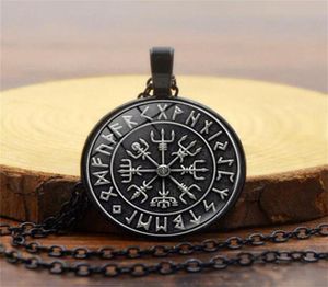 Naszyjniki wiszące nordyckie Vikings Mężczyźni Kobiet biżuteria Prezent Vegvisir kompas Nordic Runes Nondarz łańcuchowy ODIN do amulet7961631