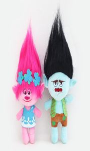 Cartoon de filme 2pcs/lote 23cm Dream Works Trolls Trolls Plush Toy Doll Py Branch de calma de pelúcia 88844698