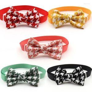 Hundkläder 50/100 st små tillbehör söta bowknot hundar husdjur bågar justerbara bowtie husdjur leveranser grooming