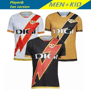 2023 2024 Maglie da calcio Rayo Vallecano Nteka Camello Lejeune Valentin Alvaro Bebe Unai Lopez Isi R.D.T.Oscar Trejo Jose Pozo 23 24 Shirt da uomo e bambini da calcio