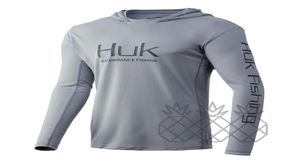Koszule rybackie Huk Custom Clothing Kurtka z długim rękawem Tshirt UV Ochrona 50 mężczyzn Summer Wear 2207184698666
