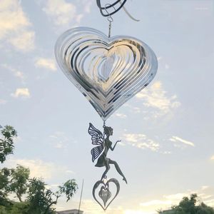 Decorative Figurines Fairy Wind Spinner Garden Chimes Hanging Decorations Outdoor Wedding Kawaii House Home Room Decor Bell Valentine's Day