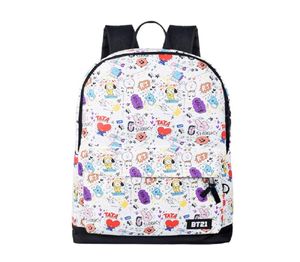 Bangtan Boys Canvas Daypack Bags Bags Bag колледж V Suga Jimin Backpack School Bag3749869