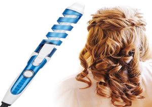 Ferramentas de estilo de cabelo mágico elétrico pincel Roller Roller Pro Spiral Curling Irons Wand Curl Styler Beauty Tool8112032