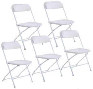 Nowe plastikowe krzesła składane na imprezę weselną Krzesło komercyjne białe gyq5119385