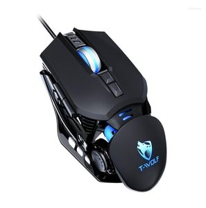 MICE GAMEG MOUSE GAMER MACHSCHAFT LIGHT UNTER Kabel verdrahtet RGB Mechanische Makro -Definition Zubehör Pink für Desktop -PC -Laptop Computer4978190