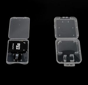 epacket 382mm 울트라 얇은 슈퍼 슬림 플라스틱 TF 카드 SD 어댑터 케이스 2 인의 메모리 카드 저장 박스 케이스 Royal Mail 2444739에 이상적입니다.
