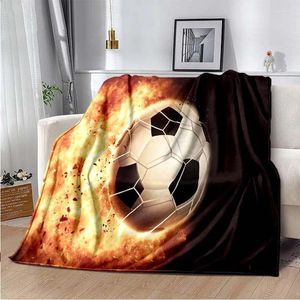 Blankets Football Throw Blanket Soccer Throws Kids Game Sofa Adults And Children For Bed