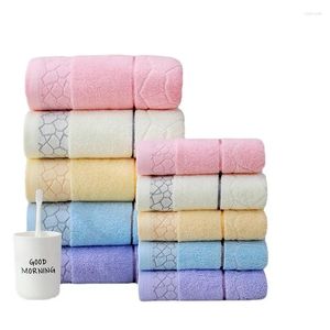 Towel 35x75cm Hand Towels Set Of 3 Cotton Absorbent Soft Decorative Ultra And Highly Face For Home Bathroom