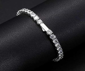 Nova chegada Mulheres Jóias VVs Moissanite Diamond Cluster Tennis Bracelet Iced Out Lab Crescido Diamond Tennis Bracelelet9460279