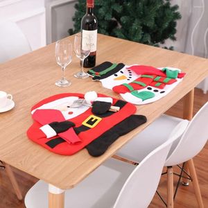 Einweg -Geschirr Produkt Weihnachtslieferungen Weihnachtsmann Santa Claus Snowman Matte Doppelte Schicht Weiß mit Servietten