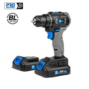 45nm Brushless Electric Drill 20V trådlösa Mini Power Tools Reparationsskruvmejsel 5st Bit av Prostormer 240402