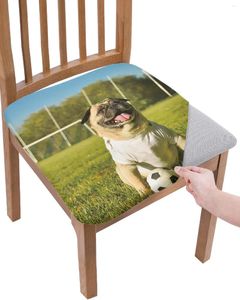 Chair Covers Animal Cute Puppy Football Elasticity Cover Office Computer Seat Protector Case Home Kitchen Dining Room Slipcovers