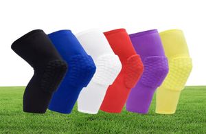 Honeycomb Sports Safety Tapes Volleyball Basketball Knee Pad Meias de compactação envoltem acessórios de moda de proteção de solteira P8334826