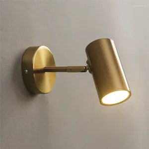 Lâmpada de parede Lâmpadas modernas LEDs LEDs de decoração de ângulo ajustável Vintage Home Vanity Bedroom Bedroom Light Scona