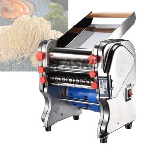 Tillverkare elektriska degrullar S.Steel Noodle Dumpling Pasta Maker Making Machine med utbytbar rulle och blad