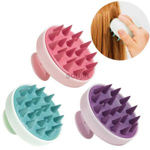 Bath Tools Accessories Silicone Shampoo Brush Head Scalp Massage Pente Lavagem de cabelo Com pente Massager Brecha Bath chuveiro Praveada Ferramentas de cabeleireiro 240413