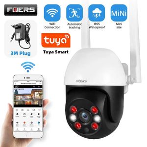 Câmeras IP Fuers 3MP Câmera IP IP Tuya Smart Outdoor Home Security Rastreamento automático Câmera de vigilância WiFi CCTV WiFi CCTV 24413