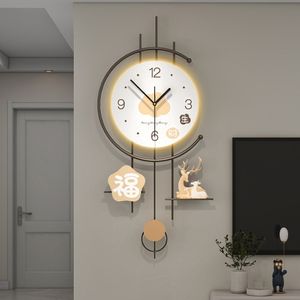 Duży zegar ścienny z dużymi cyframi Metal Silent Quartz Wall Clock Modern Art ART BARMIN COCK DO BIUROWNIK