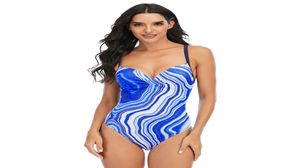 Swimwear for Women 2021 Swimsuit One Piece Whole Ladies Sexy Sports Get Bra Ring Abstract Printing Kind Back2048895