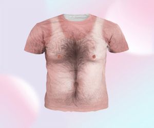 ファッションヒップホップ3D Tシャツ男性女性Tシャツ面白いプリントチェストマッスルTシャツ夏の男性女性Tシャツ3Dグッド6509938