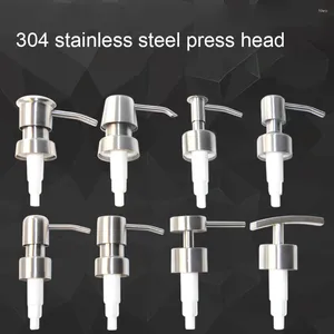 Liquid Soap Dispenser Bathroom 304 Stainless Steel Lotion Head Replacement Shampoo Shower Gel Pump Jar Tube Hardware