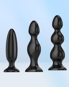 Män och kvinnor dilator Big Butt Plug stor sugskoppproppar Vuxna unisex sexleksaker för kvinnliga analbollar Buttplug y1907141244566