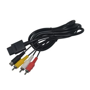 Kablolar 10pcs Svideo Kablosu 3RCA AV Cord Kablosu GameCube GC için SNES için N64 için