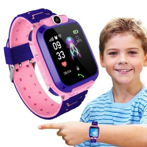 Watches Q12b Children Smart Watch Life Waterproof Kids Positioning Call Smartwatch Remote Locator Trackers Watch For Boys Girls Gifts