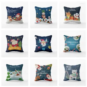 Pillow GY0809-2 Christmas Peach Skin Velve Case (No Filling)Polyester Home Decor Bedroom Decorative Sofa Car Throw Pillows