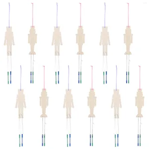 Figurine decorative 1 set di asipello in legno a vento in legno in legno in legno Decorazione di graffiti di graffiti