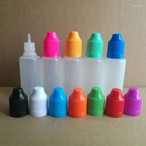 Storage Bottles 500pcs 20ML PE E Liquid Dropper Soft Refillable Bottle With CHILDProof Caps & Long Thin Tips For Juice Nail Gel