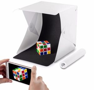 Мини -складное студийное освещение в мягкой коробке Mini Cube Box Light Sit Sat со светодиодным светлым белым фоном PO Studio Acce7906733