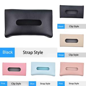 New Towel Sets Sun Visor Tissue Box Holder Auto Interior Storage Decoration for Car Accessories