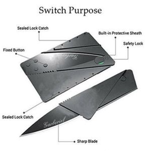 Lot Portable Credit Card Knives Folding Wallet Thin Pocket Survival Micro Knife5223951