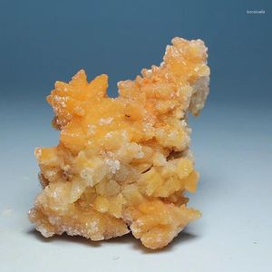 Figurine decorative jiangxi producendo campioni di pietra di cristallo minerale di calcite cristallino arancione naturale