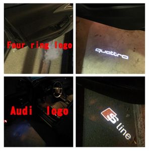 2x LED Car Door Welcome Light Laser Projector Sline Logo For Audi A1 A3 A5 A6 A8 A4 B6 B8 C5 80 A7 Q3 Q5 Q7 TT R8 sline7152694