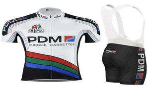 1988 PDM Ultima Chrome 카세트 짧은 슬리브 사이클링 저지 19D 패드 바지 슈트 맨 039S 여름 MTB Pro Bicycling Shirts MAILLOT4913490