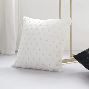 Pillow Unique Diamond Texture Design Faux Fur Throw Cover Decorative For Sofa Bedroom Living Room Car