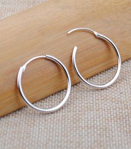 Pure 925 Sterling Silver Small Hoop örhängen Kvinnor Girls Baby Silver JewelryThe Christmas Giftcool Little Earrings4530363