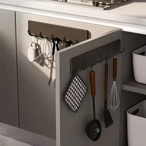 Kitchen Storage Coat Hook Bathroom And Hat Door Rear Crochet Hanger Strong Adhesive