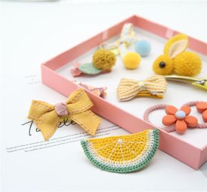 UN8B Children039S Set Gift Butterfly Rubber Box Hair Accessories Cute Rubber Band pannband BOBER HÅR PÅ6090305