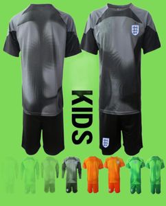 22 23 BAMBINI Portiere Soccer Jersey Inghilterra Pickford Team Abbigliamento per bambini Black Yellow Orange Green Green