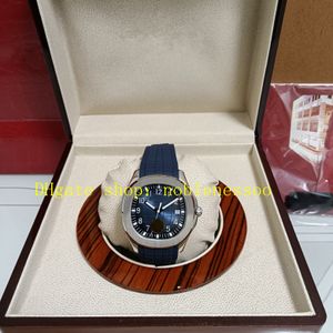 3 Style Automatisk klocka med Box Real Photo Mens Blue Arabiska siffror Dial Rostfritt stål 5168G Gummiarmband Fold Clasp Asia Cal.324 S C Sport Mekaniska klockor