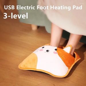 Carpets 3-level USB Winter Heating Foot Mat Office Home Electric Pad Warm Feet Heater Leather Household Floor