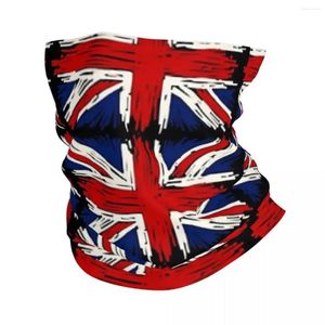 Berets Britische Flagge Union Jack Bandana Halsabdeckung gedruckter Wrap Schal warmes Gesichtsmaske Unisex Erwachsener Winter laufen