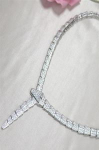 패션 리저 초커 레이디 여성 황동 18K 골드 도금 설정 전체 다이아몬드 모양 넓은 체인 디너 목걸이 skeleto9166049
