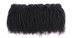 Natürliche Farbe 3 Bündel Afro Kinky Curly Remy Indian Human Hair Weben 1026 Zoll ohne Absatz 5500447