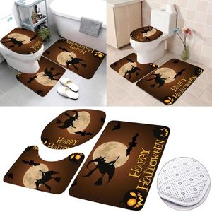 Maty do łazienki łazienka na próżność maty dywanów 3 Halloween Flying Witch Anti Slip Super Choranbent Luxury