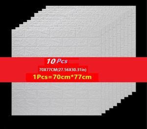 10 ПК наклейки на стенах PE FOAM Sellydesive Обои для кожуры и приклеивания 3D Art Wall Panels для гостиной спальни Фоны Стена Dec2012353